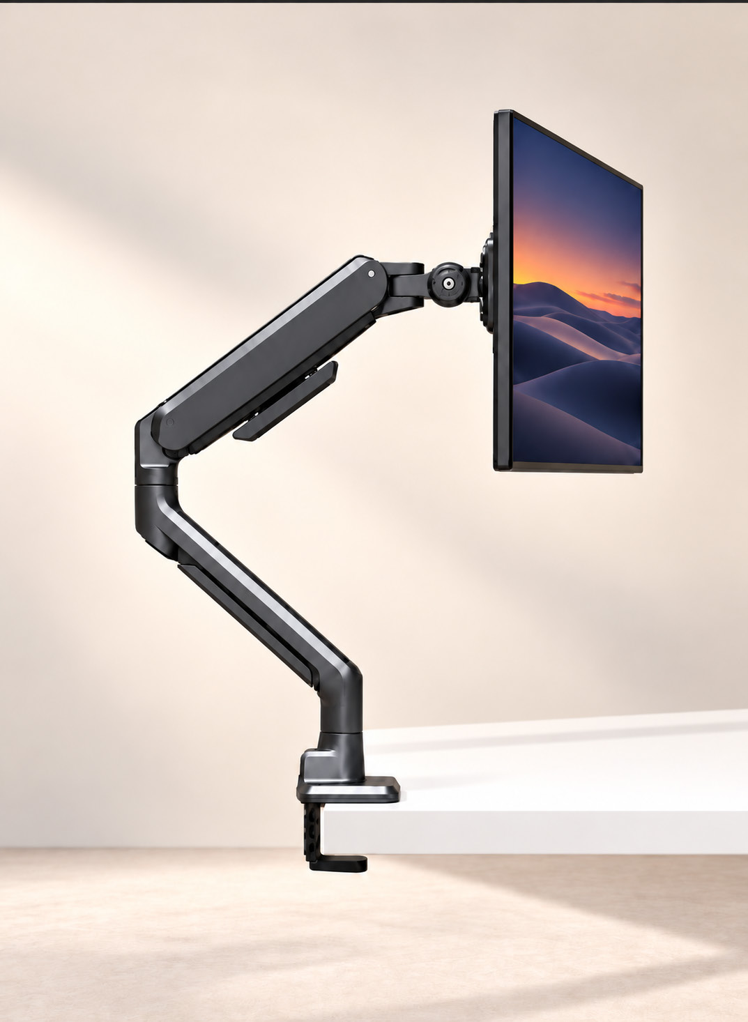Ergonomic monitor mount