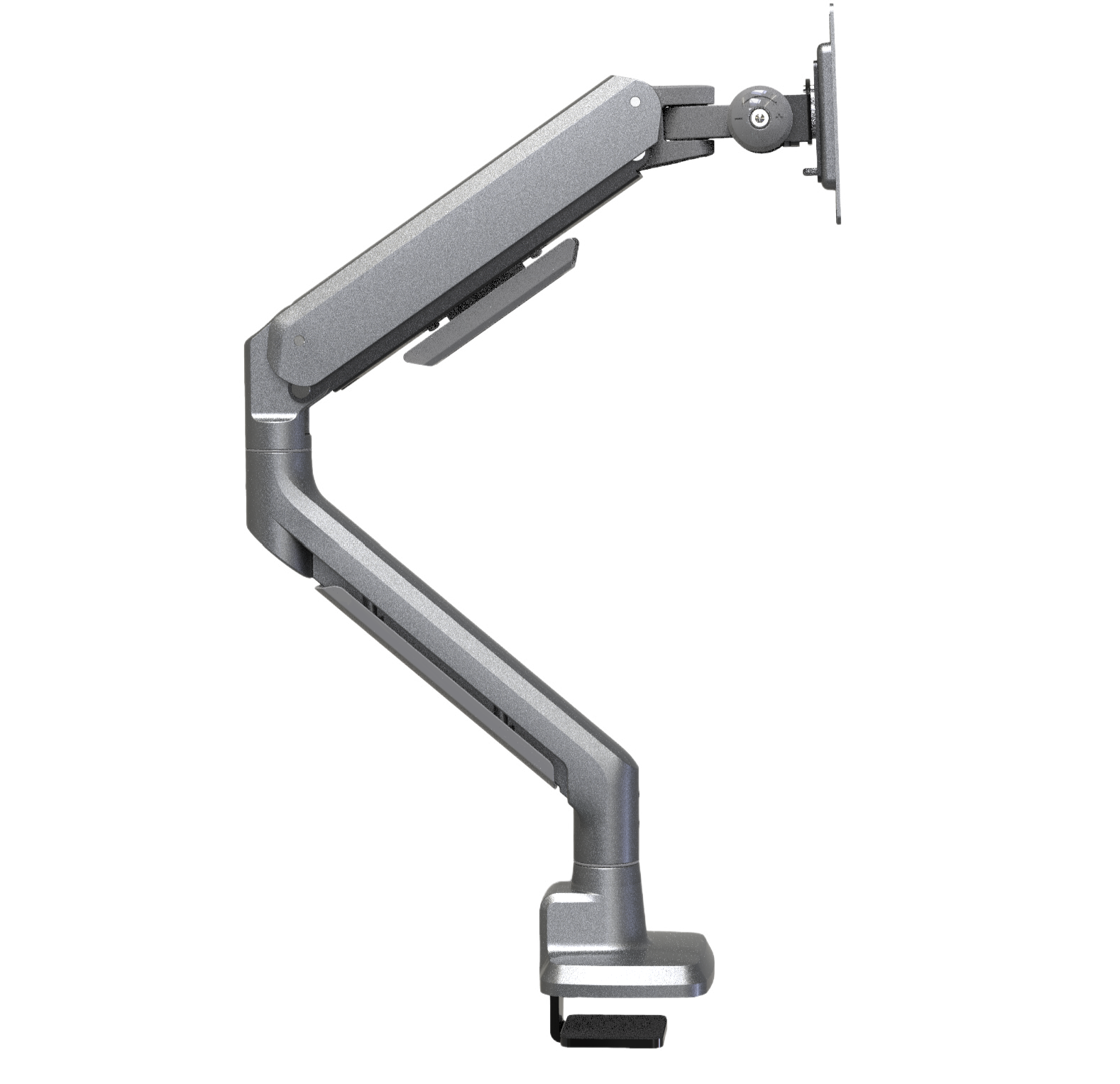 Silver monitor mount